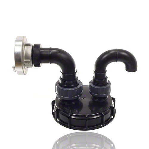 IBC-Schraubkappe DN 150 mit Be- / Entl&uuml;ftungs- und Bef&uuml;llanschluss