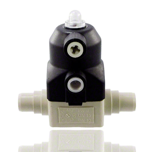 PP 2/2-Wege-Membranventil, pneumatische Ausf&uuml;hrung, Schweistutzen, NO, Typ 187