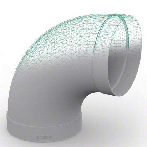 PPs Rohrbogen mit Muffen 90&deg;