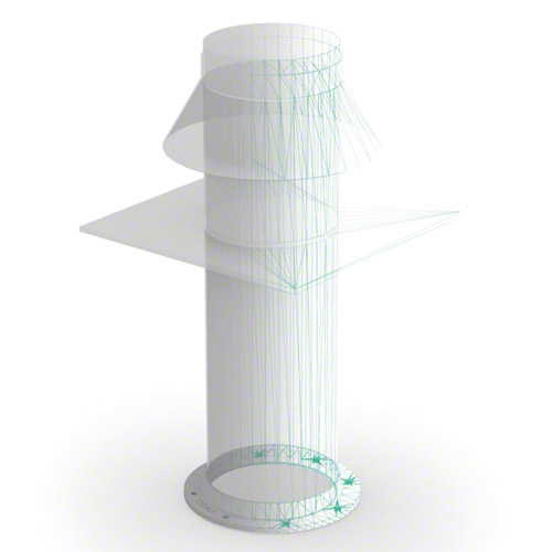 PP Flansch f&uuml;r Dachaufsatz