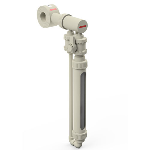 Nebenstromdurchflussmessgerät PP-H Typ DST-PP PN 10 DN 150