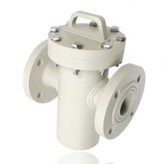 SCHMUTZF&Auml;NGER
AUS 
PP UND PVDF: f&uuml;r den
schweren
CHEMIEEINSATZ